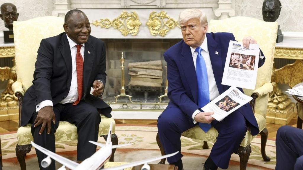 South African white residents condemn White House interference