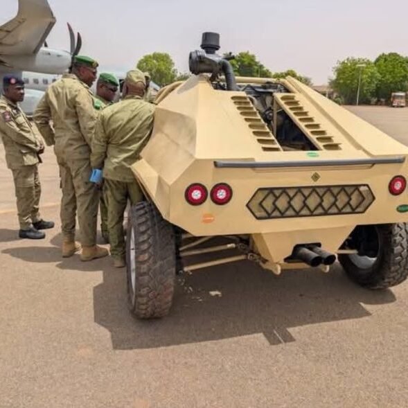 Niger unveils first locally made military vehicle for national defense
