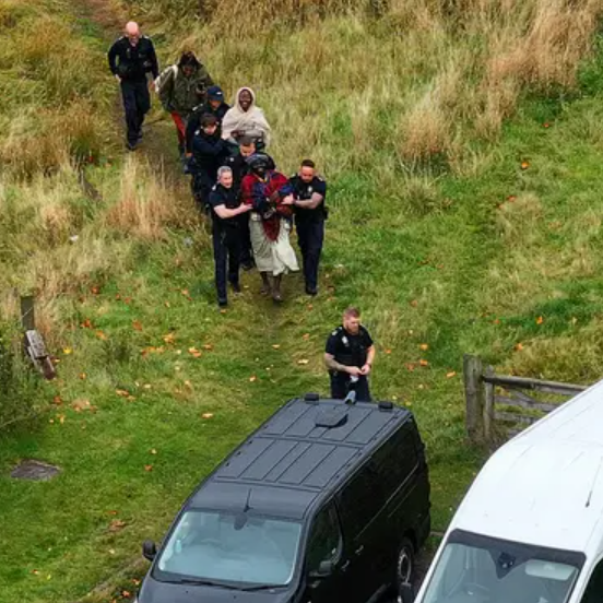 Self-styled Ghanaian King, partner finally evicted from Scottish woodland