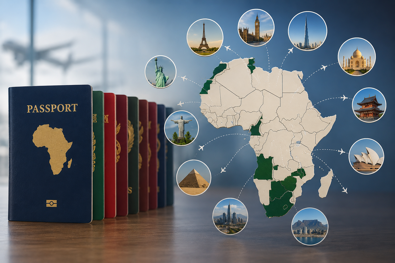 Only 10 African passports provide access to 50+ destinations without a traditional visa