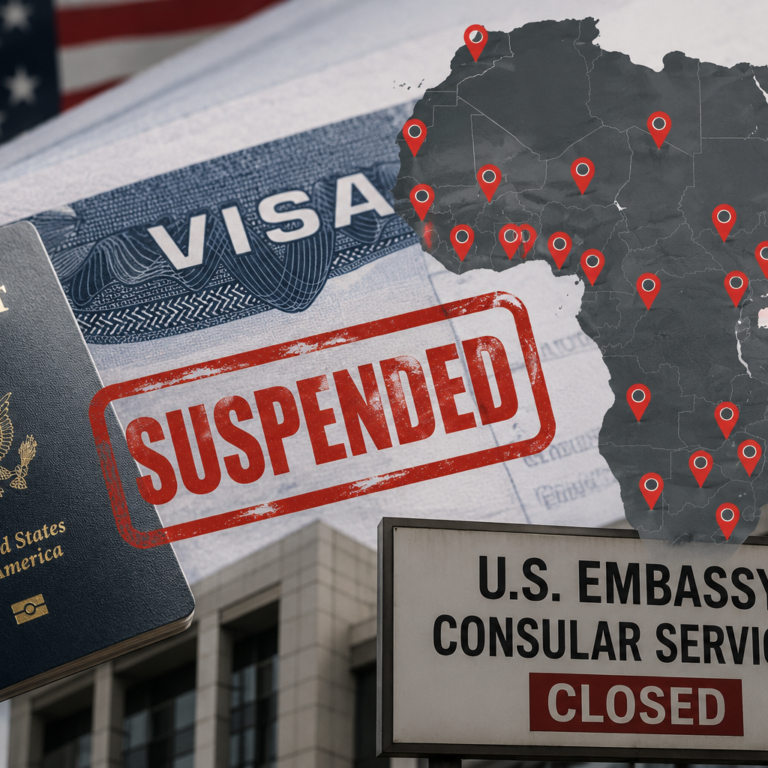 The US is ending routine visa services in 25 African cities in major consular overhaul