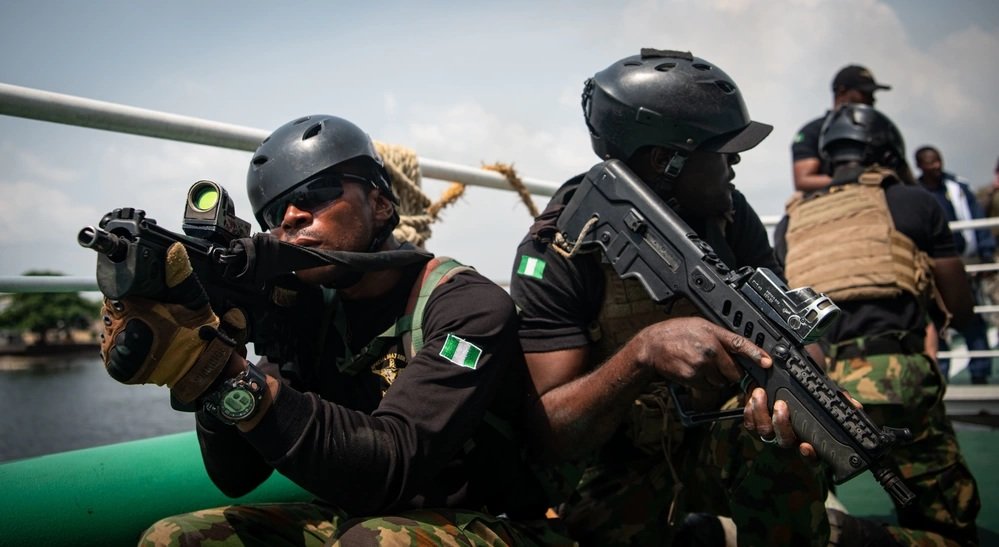 Africa’s strongest naval force flexes its power as it vows to crush dangerous sea pirates and oil thieves